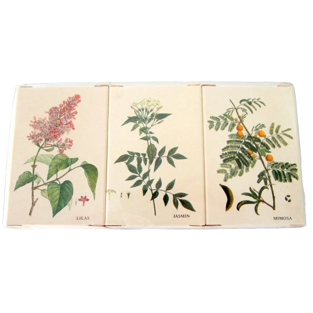 Fragonard Savonnette de Luxe Set of 3-75g env.  French Soaps Lilas Jasmin Mimosa
